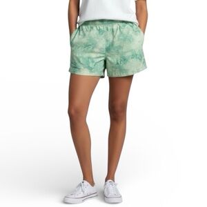 Columbia PFG Super Backcast Water Shorts Women’s XL Seafoam Green Print